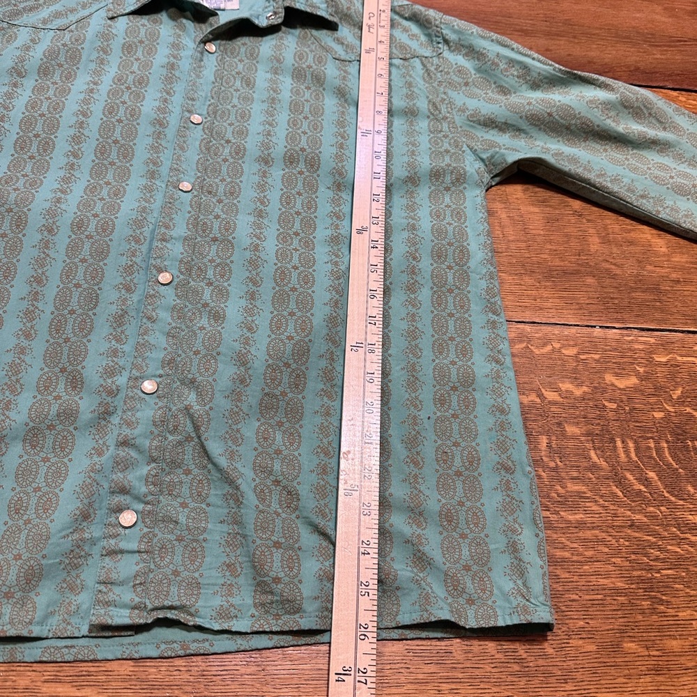 U.S. Expedition men’s western pearl snap shirt sz large 100% cotton - Picture 10 of 10